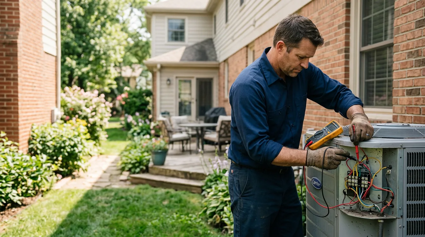 HVAC technician working near Lavaca, AR